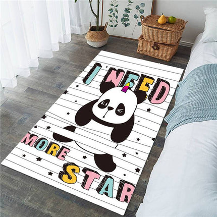Lustiger Panda Teppich für das Kinderzimmer