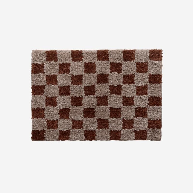 Vintage Fußmatte kariert für Innen