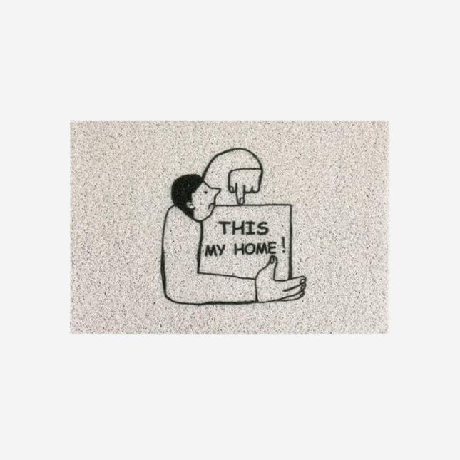 Moderne Fußmatte mit Spruch 'My Home'