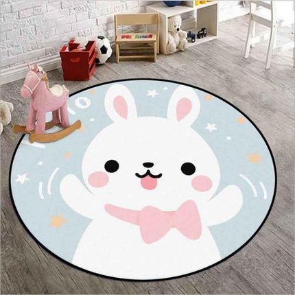 Runder Spielteppich für Kinderzimmer Hase