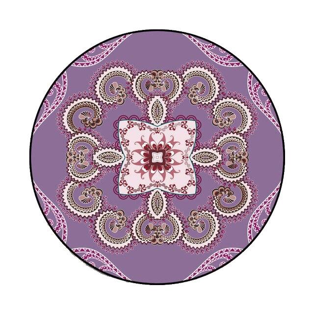 Großer runder Teppich in Violett