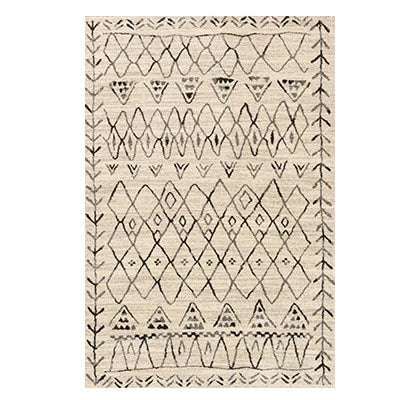 Boho Teppich Beige im Ethno-Stil