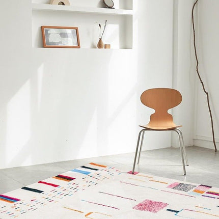 Weißer Kelim Teppich im Berber-Stil