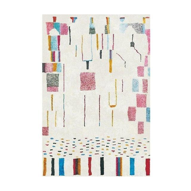 Weißer Kelim Teppich im Berber-Stil