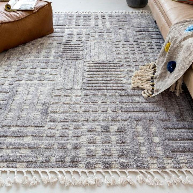 Quadratischer Berber Teppich fürs Wohnzimmer