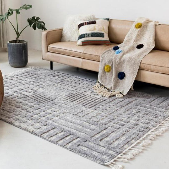 Quadratischer Berber Teppich fürs Wohnzimmer