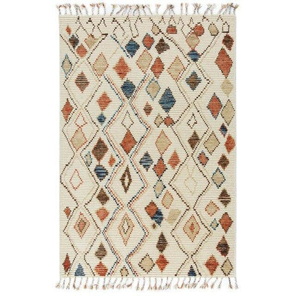 Bunter Berber Teppich aus Wolle