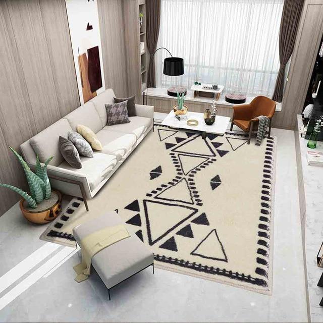 Berber Teppich aus Wolle in Weiß