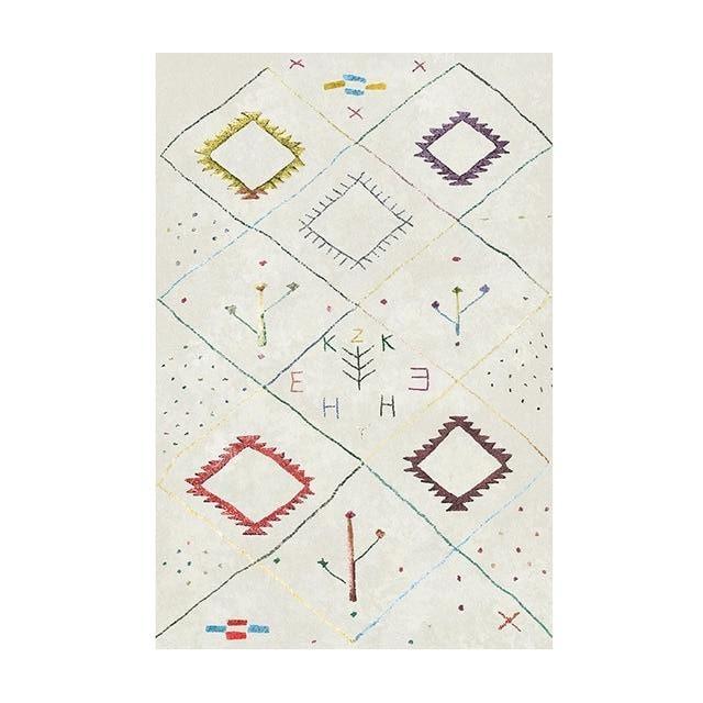 Kreativer Berber Teppich mit Stickerei