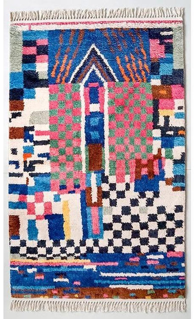Original marokkanischer Berber Teppich bunt