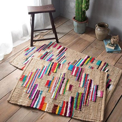 Bunter Teppich Läufer im Boho Stil