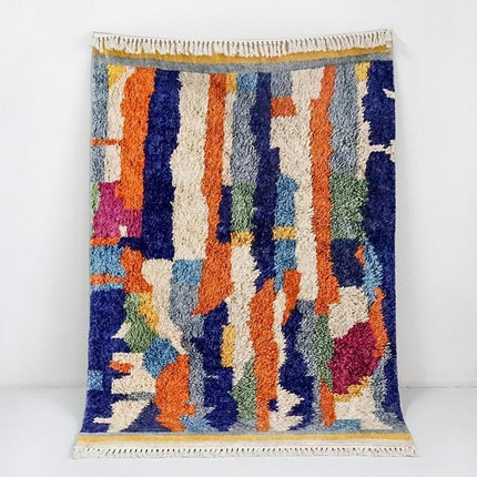 Bunter Berber Teppich fürs Esszimmer
