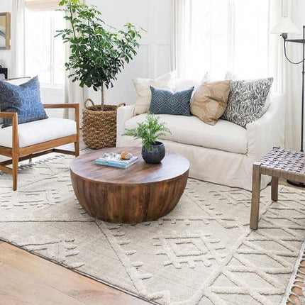 Flachgewebe Teppich im Berber Design