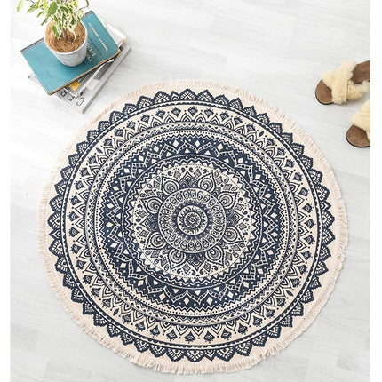 Runder Schlafzimmer Teppich mit Mandala