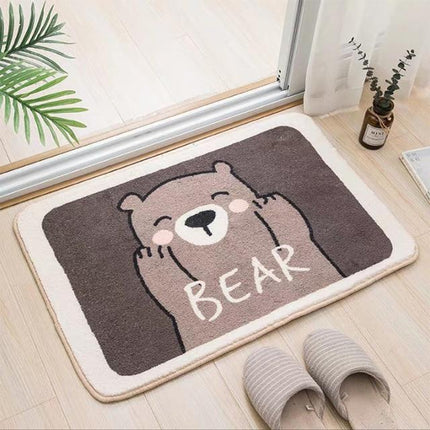 Rutschfeste Kinder Badematte mit Bär