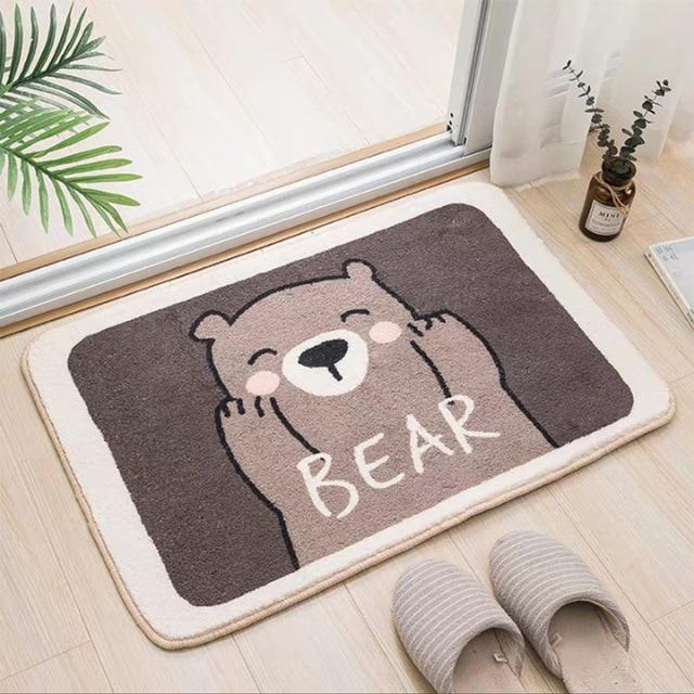 Rutschfeste Kinder Badematte mit Bär