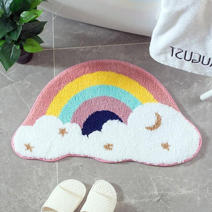 Badematte in Regenbogen Form