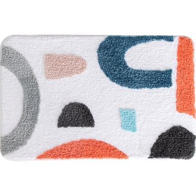 Badematte mit abstraktem Design bunt