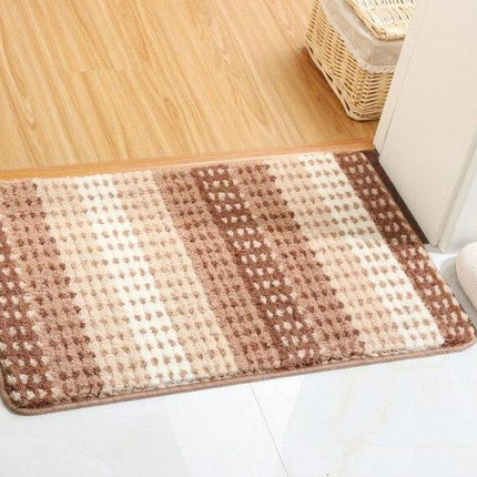 Dicker Badteppich in Braun-Beige