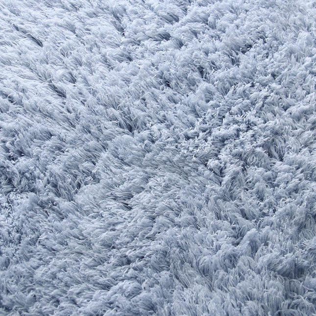 Flauschiger grauer Badvorleger extra weich