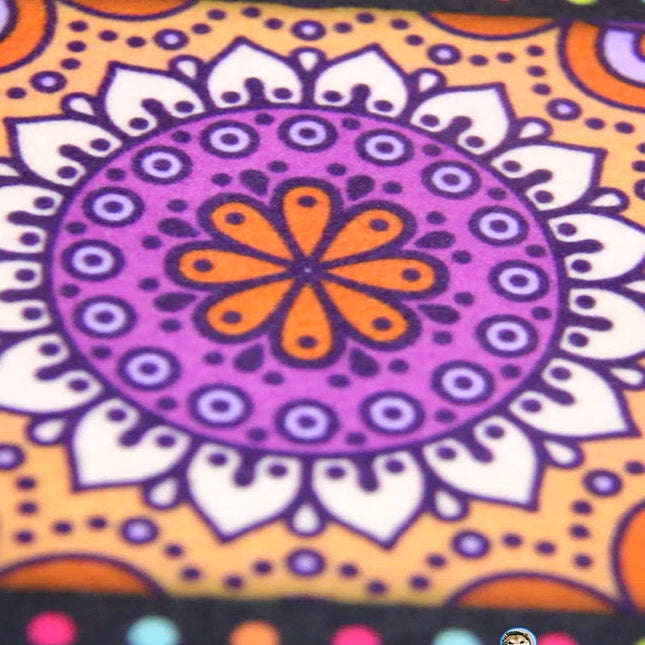 Bunter Küchenteppich mit Mandala-Muster