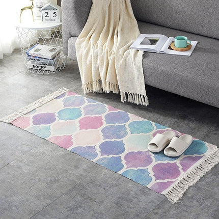 Bunter Teppich für das Wohnzimmer