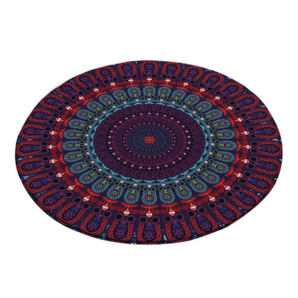 Runder Boden Teppich in Violett