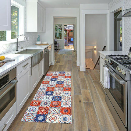 Waschbarer Küchenteppich im Mosaik-Fliesen-Design