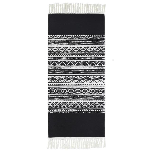 Bettvorleger aus Baumwolle im Boho-Stil