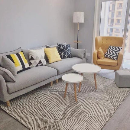 Moderner Teppich mit grafischem Muster