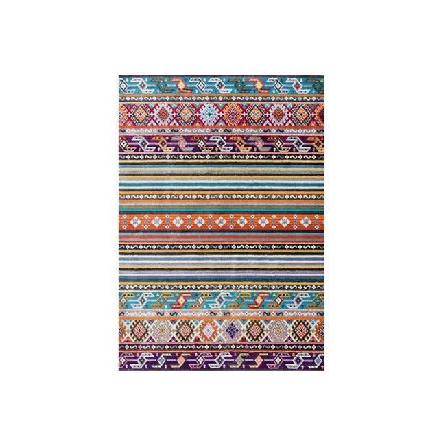 Bunter Teppich im Bohemian-Stil