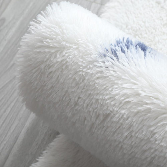 Flauschiger Sternen Teppich in Blau