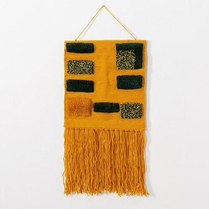 Moderner Wandbehang in der Farbe Orange