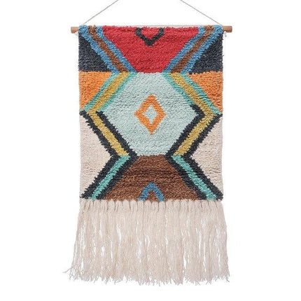 Bunter Wandteppich im psychedelischen Stil