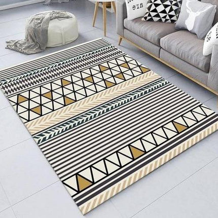 Abwaschbarer Kunststoff Teppich in Gelb