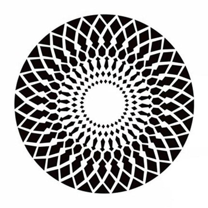 Runder Teppich Schwarz Weiß grafisch