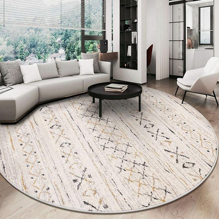 Runder Teppich im Berber-Stil