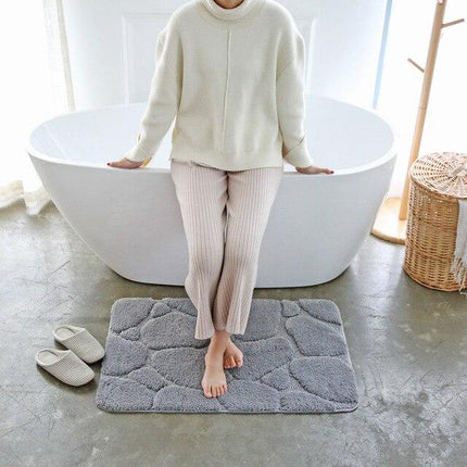 Badematte in moderner Kieselstein-Optik