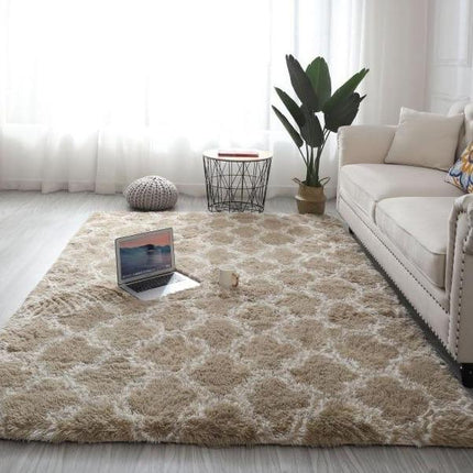 Shaggy Teppich mit marokkanischem Muster