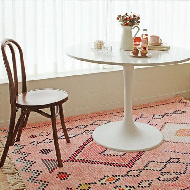 Teppich im Berberstil Rosa mit Fransen