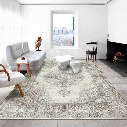 Klassischer Vintage Teppich in Ecru