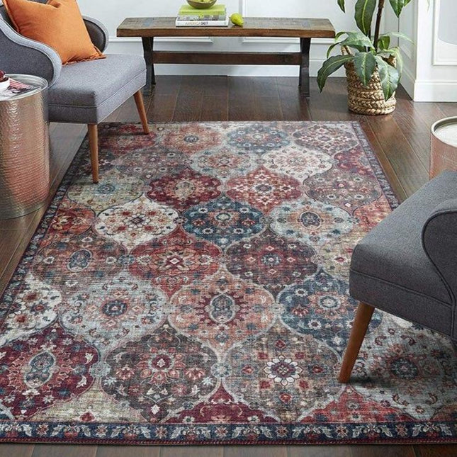 Großformatiger Vintage Teppich mit Muster