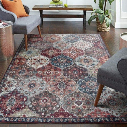 Großformatiger Vintage Teppich mit Muster